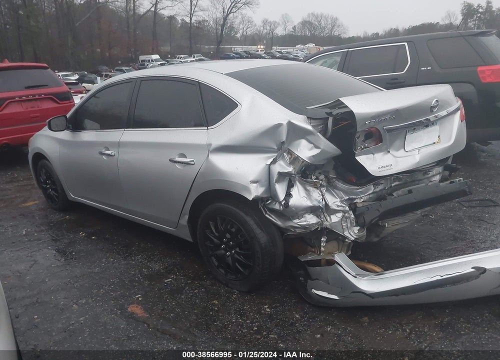 2015 NISSAN SENTRA S VIN: 3N1AB7AP4FY296807