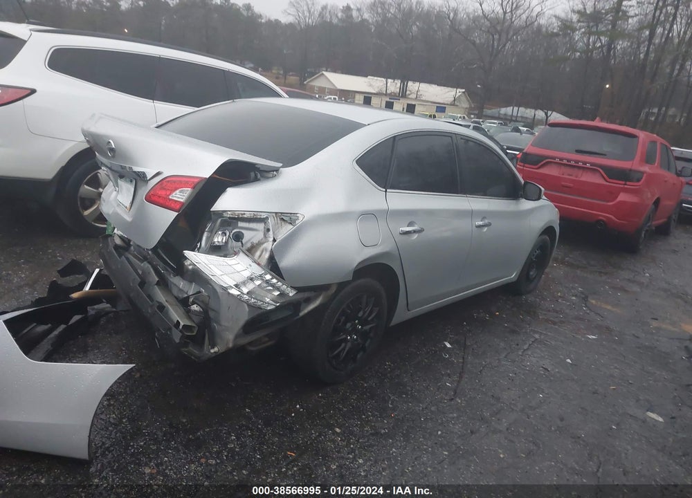 2015 NISSAN SENTRA S VIN: 3N1AB7AP4FY296807