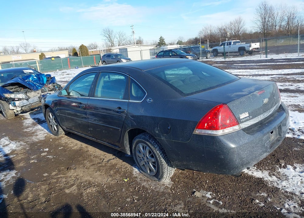 2008 CHEVROLET IMPALA POLICE VIN: 2G1WS553581339432