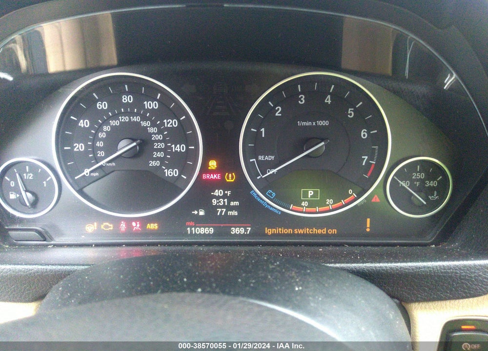 2013 BMW 328I VIN: WBA3B5C56DF596467