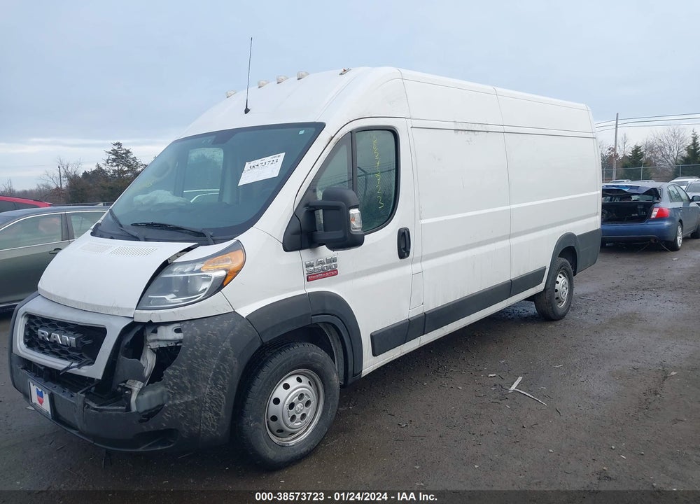 2021 RAM PROMASTER 3500 CARGO VAN HIGH ROOF 159 WB EXT VIN: 3C6MRVJG0ME532580