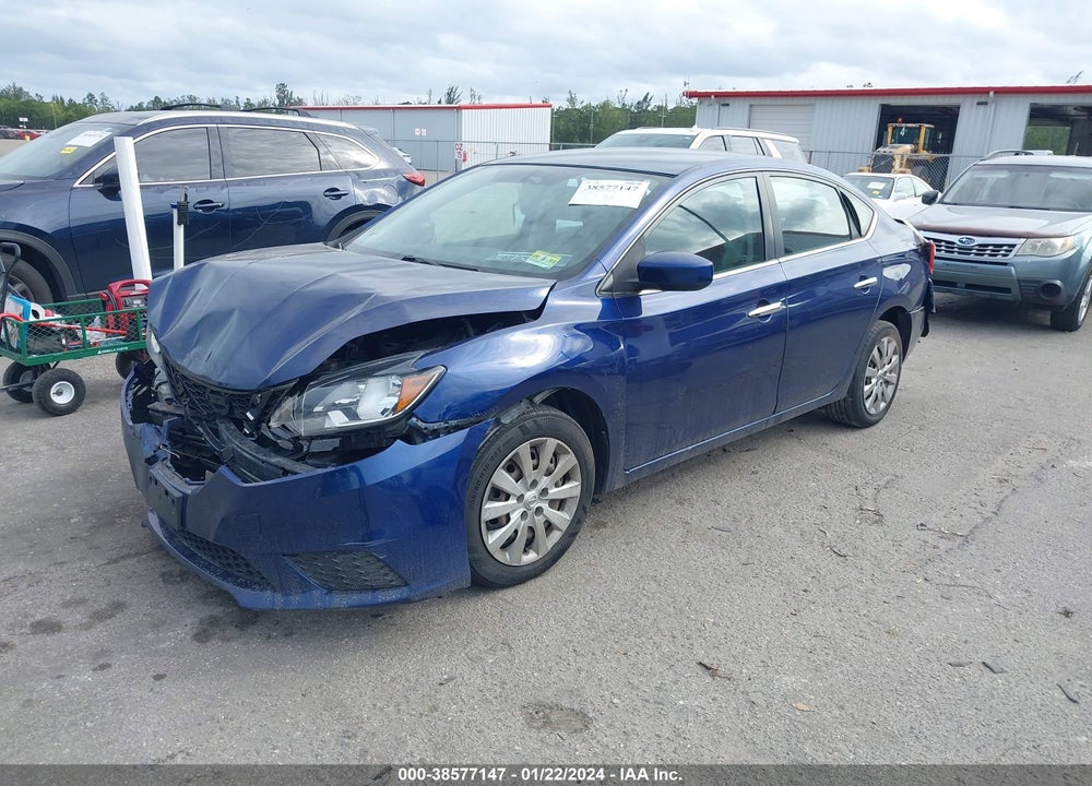 2016 NISSAN SENTRA S VIN: 3N1AB7AP2GY221167