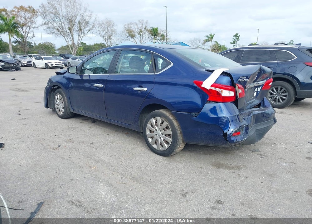 2016 NISSAN SENTRA S VIN: 3N1AB7AP2GY221167