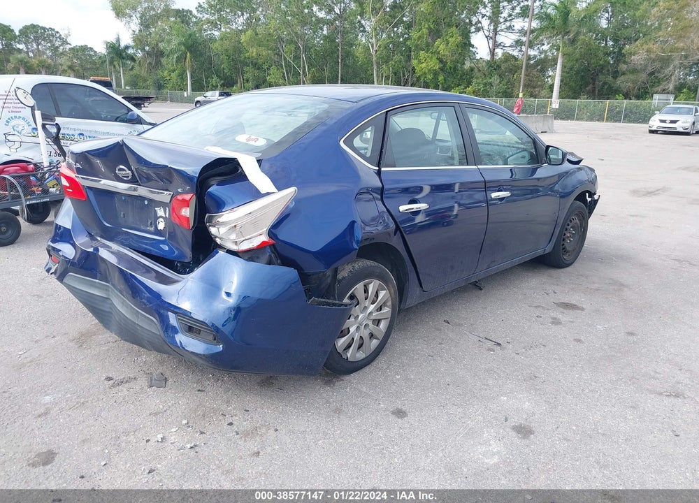 2016 NISSAN SENTRA S VIN: 3N1AB7AP2GY221167