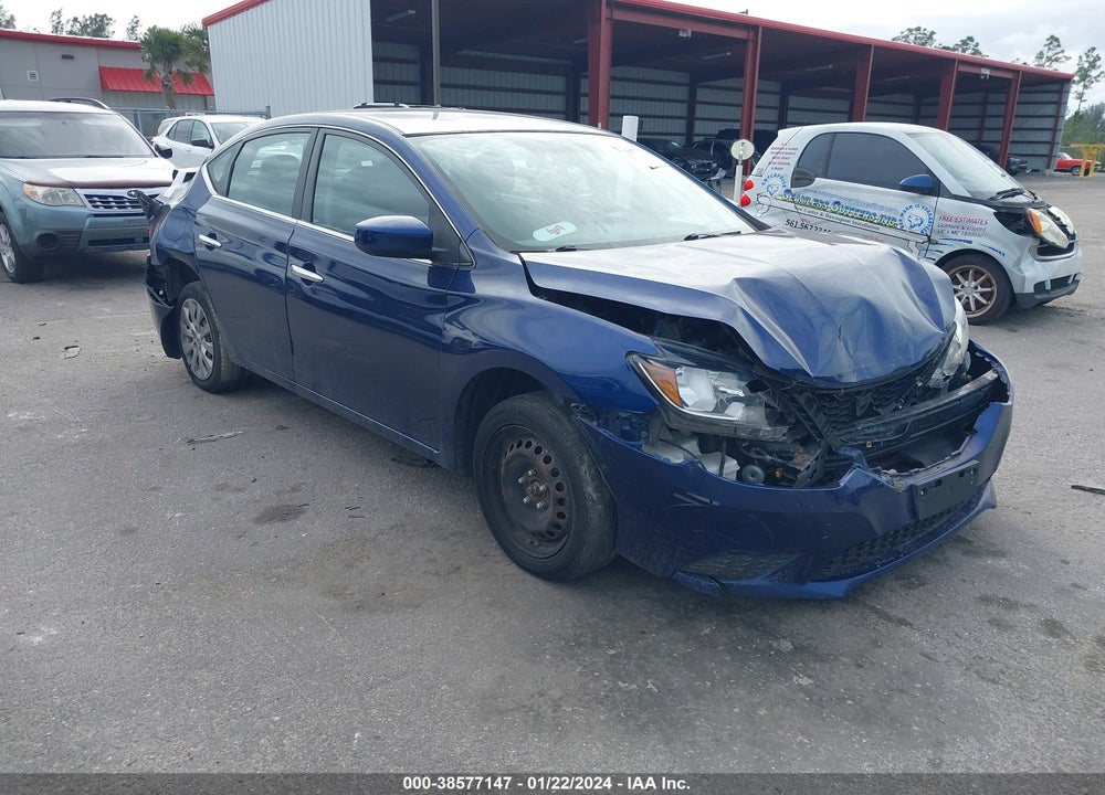 2016 NISSAN SENTRA S VIN: 3N1AB7AP2GY221167