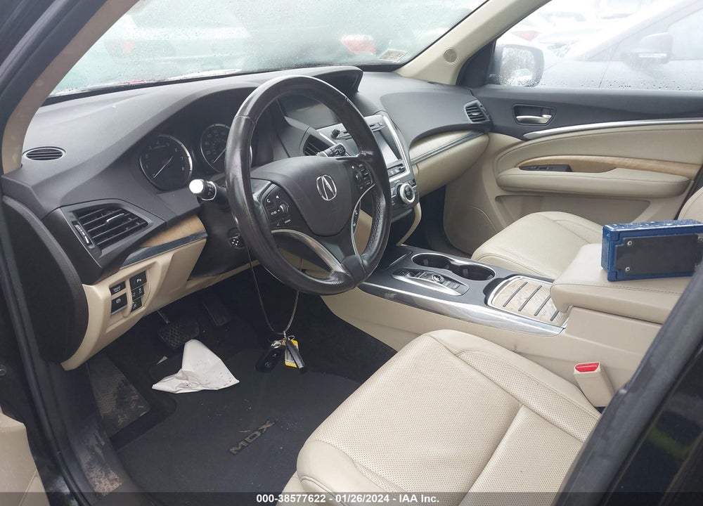2019 ACURA MDX TECHNOLOGY PKG VIN: 5J8YD4H5XKL020046