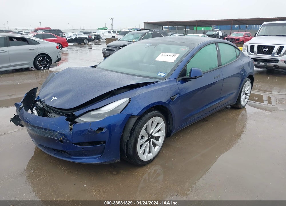 2022 TESLA MODEL 3 LONG RANGE DUAL MOTOR ALL-WHEEL DRIVE VIN: 5YJ3E1EB0NF204031