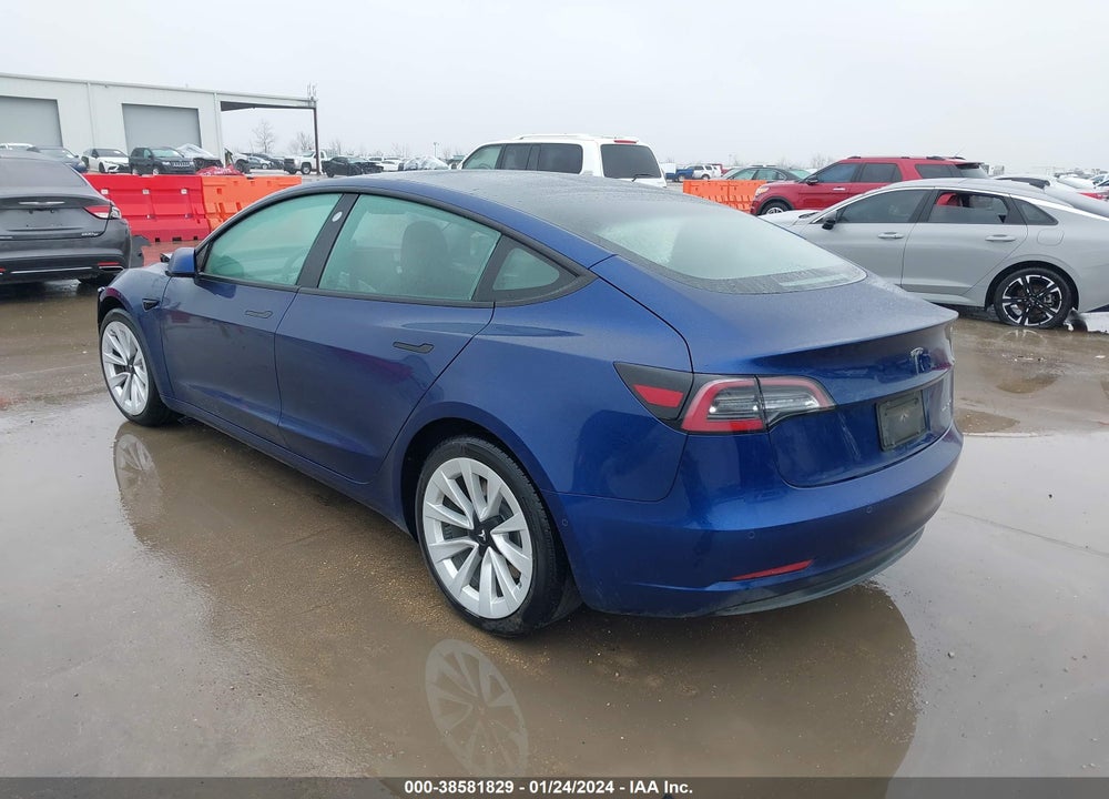 2022 TESLA MODEL 3 LONG RANGE DUAL MOTOR ALL-WHEEL DRIVE VIN: 5YJ3E1EB0NF204031