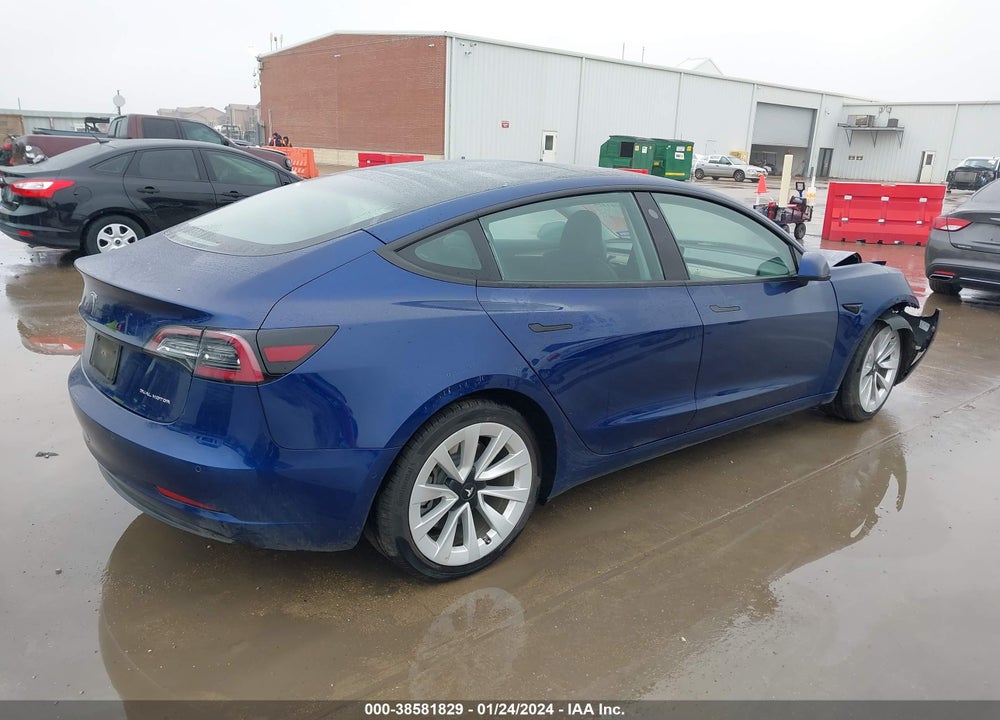 2022 TESLA MODEL 3 LONG RANGE DUAL MOTOR ALL-WHEEL DRIVE VIN: 5YJ3E1EB0NF204031