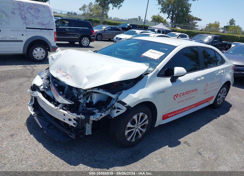 2021 TOYOTA COROLLA HYBRID LE VIN: JTDEAMDE8MJ025230