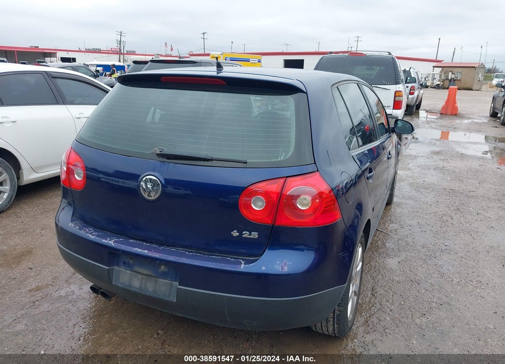 2007 VOLKSWAGEN RABBIT 4-DOOR VIN: WVWDR71K57W278349