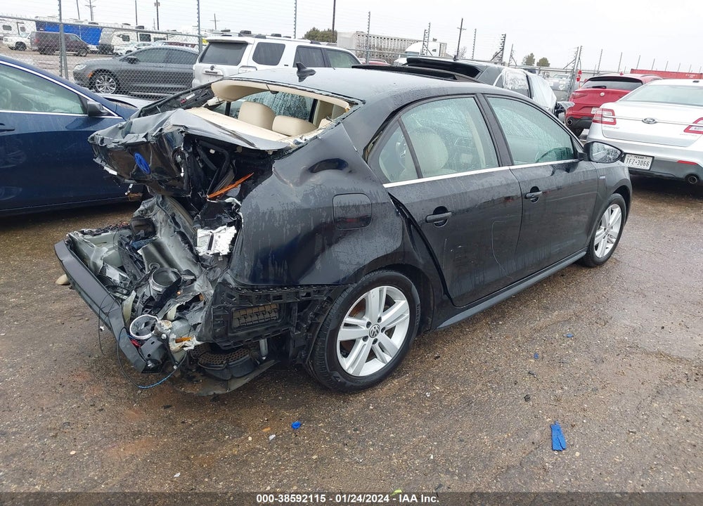 2013 VOLKSWAGEN JETTA HYBRID VIN: 3VW637AJXDM237466