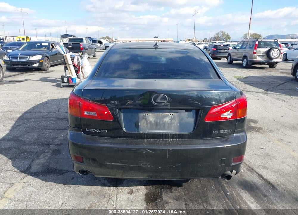 2008 LEXUS IS 250 VIN: JTHBK262582061916