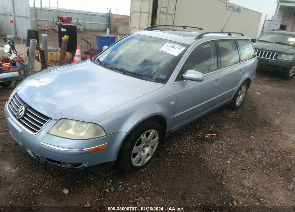 2003 VOLKSWAGEN PASSAT GLX VIN: WVWYH63B33E365159