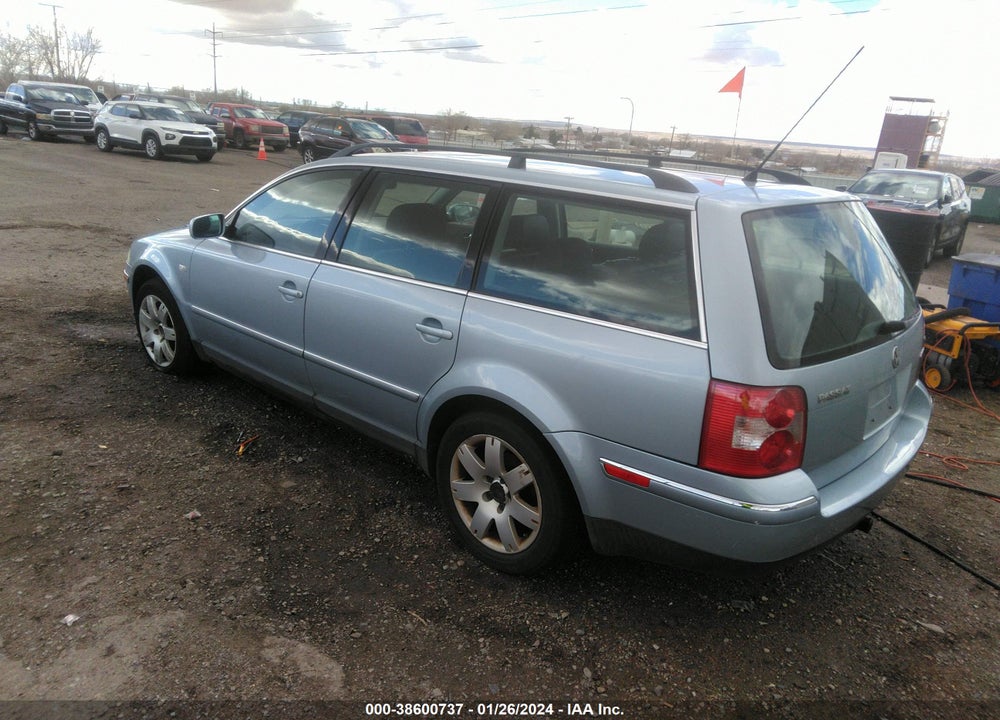 2003 VOLKSWAGEN PASSAT GLX VIN: WVWYH63B33E365159