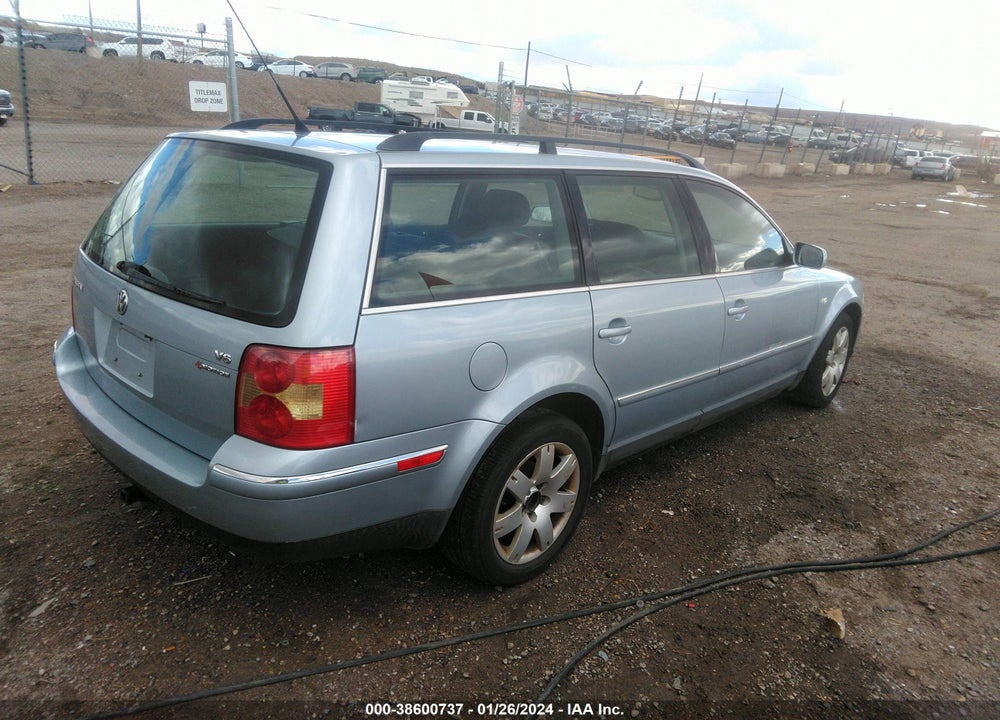 2003 VOLKSWAGEN PASSAT GLX VIN: WVWYH63B33E365159