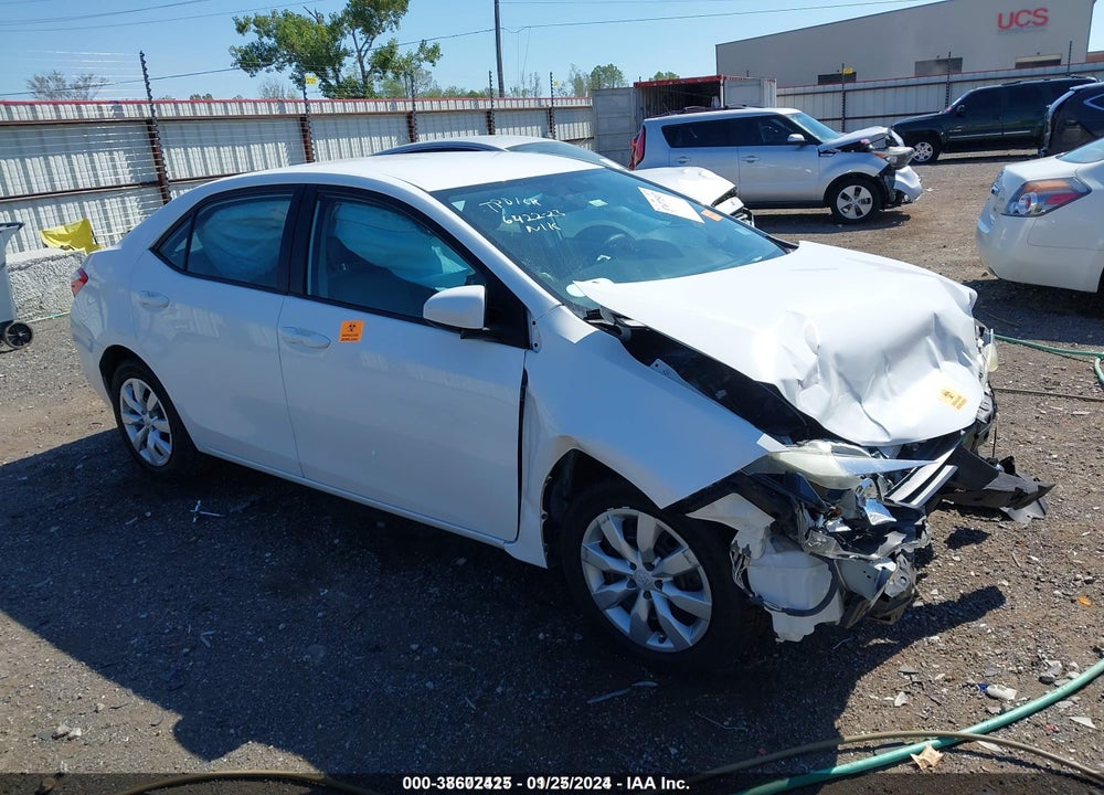2016 TOYOTA COROLLA LE VIN: 2T1BURHEXGC688574