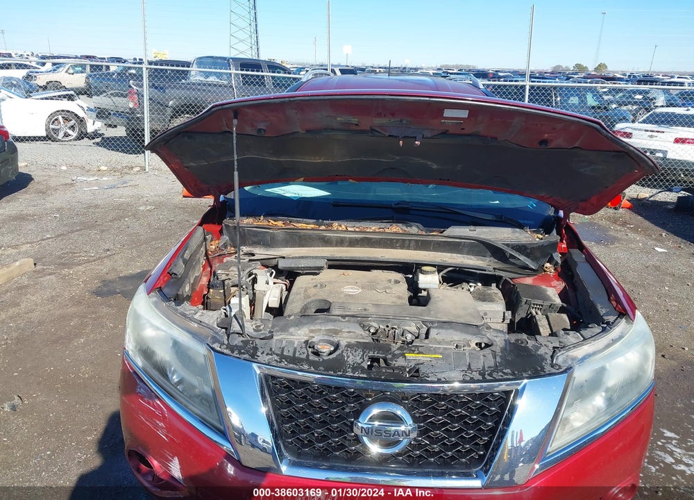 2014 NISSAN PATHFINDER PLATINUM/S/SL/SV VIN: 5N1AR2MN9EC667453