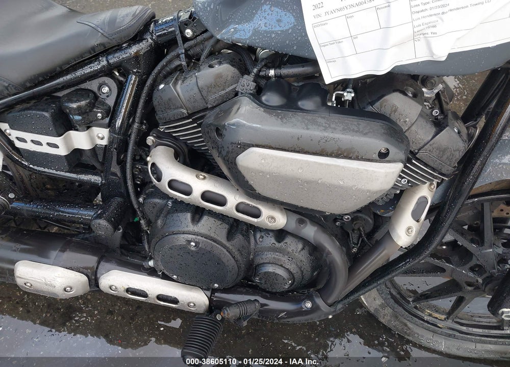 2022 YAMAHA XVS950 CUDC VIN: JYAVN05Y3NA004384