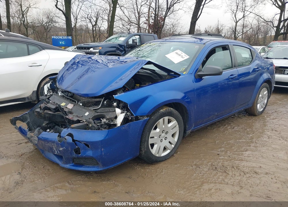 2012 DODGE AVENGER SE VIN: 1C3CDZAB7CN211665