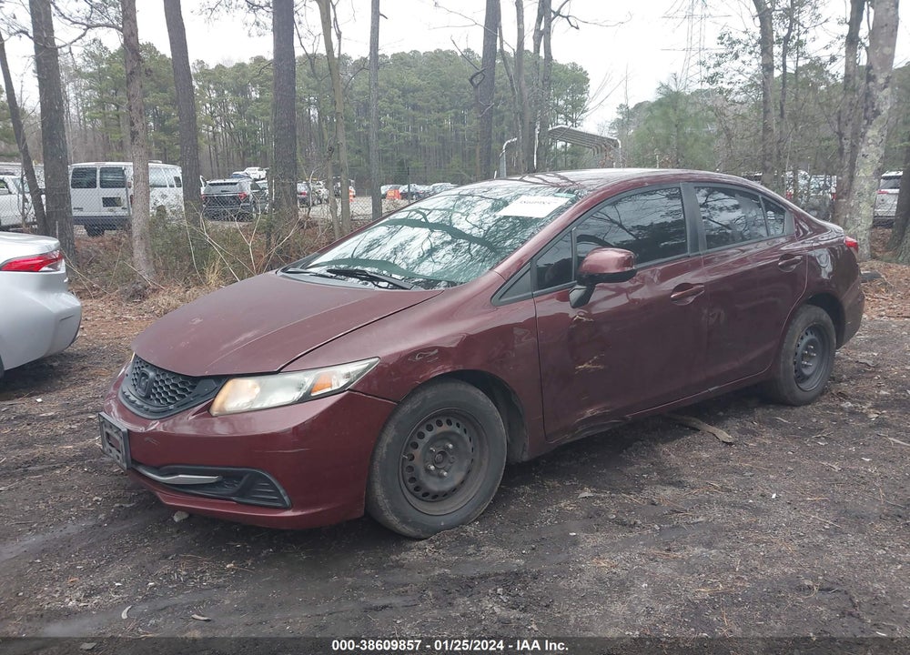 2013 HONDA CIVIC LX VIN: 19XFB2F53DE274194