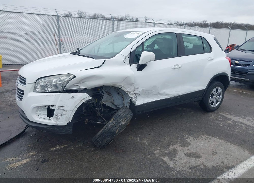 2016 CHEVROLET TRAX 1LS VIN: 3GNCJKSB9GL274760
