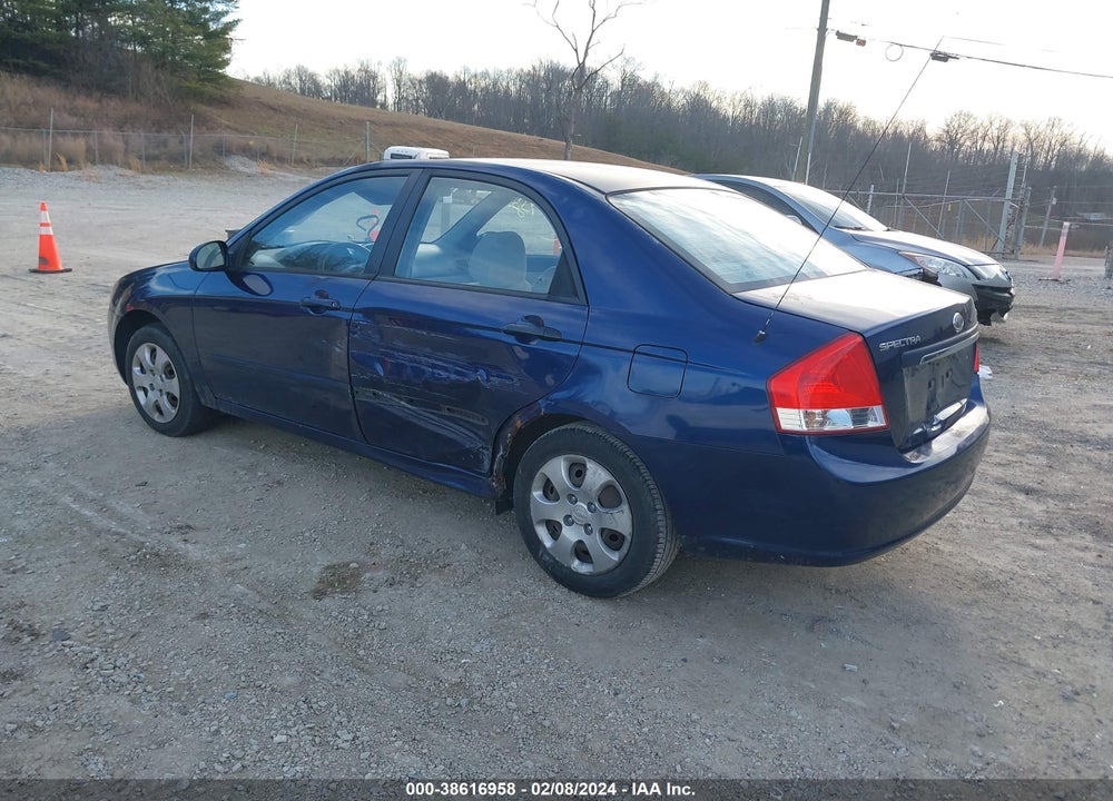 2009 KIA SPECTRA EX VIN: KNAFE221995622218