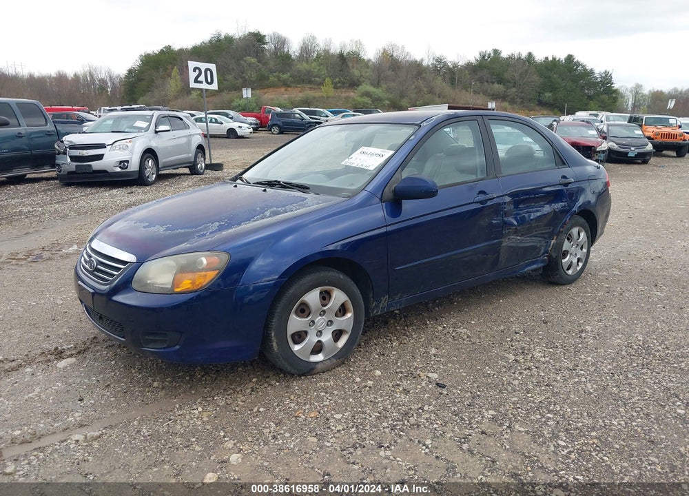 2009 KIA SPECTRA EX VIN: KNAFE221995622218