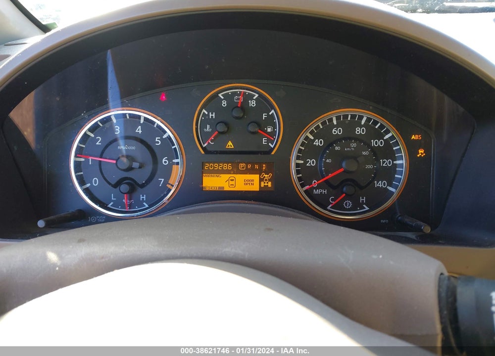 2012 NISSAN TITAN SL VIN: 1N6BA0EC3CN329627