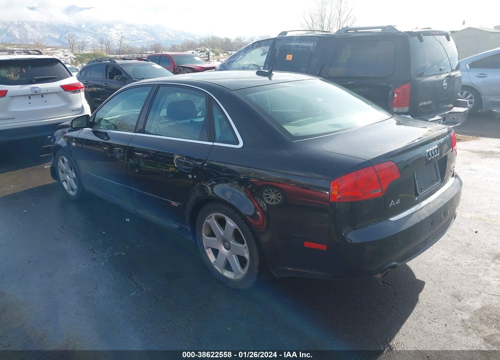 2006 AUDI A4 2.0T VIN: WAUEF78E26A174620