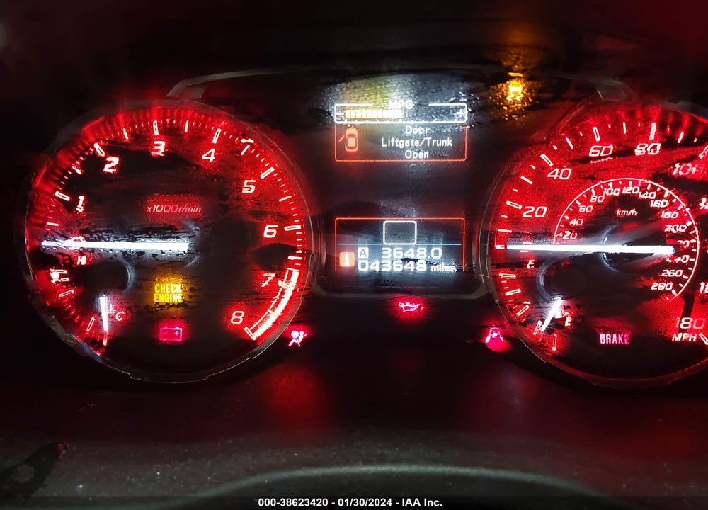 2017 SUBARU WRX VIN: JF1VA1B68H9840700