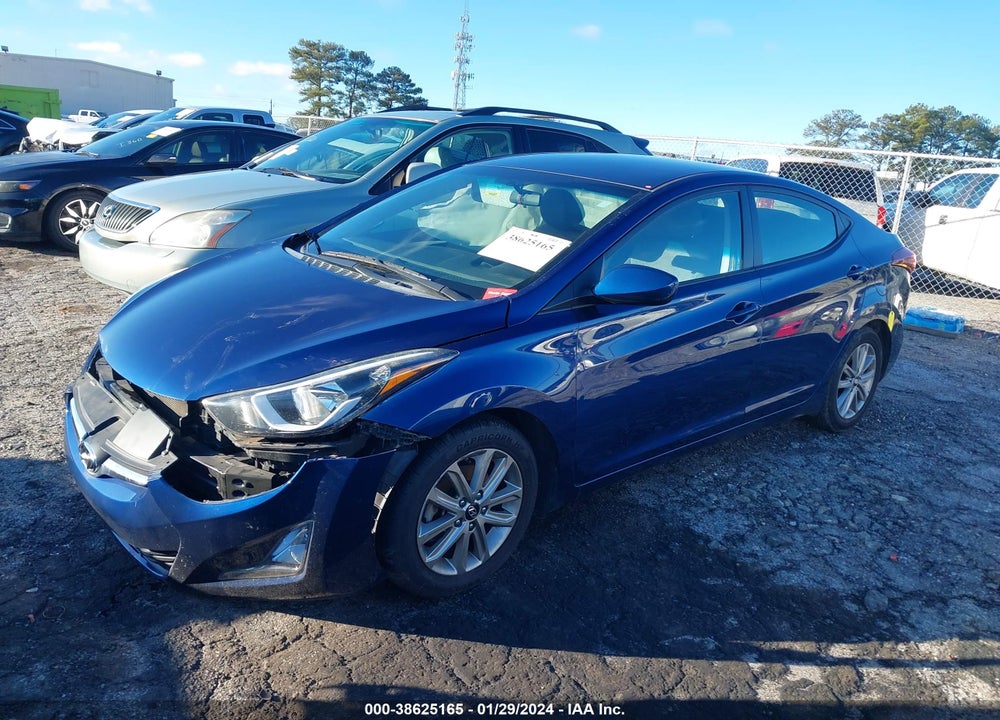 2016 HYUNDAI ELANTRA SE VIN: 5NPDH4AEXGH729163