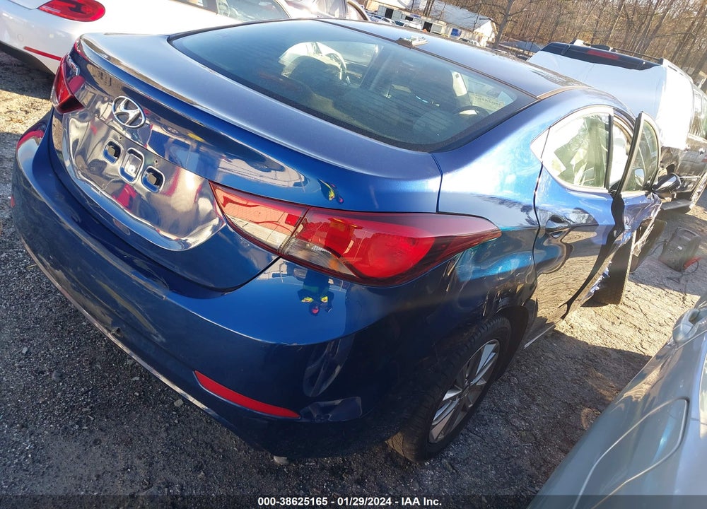 2016 HYUNDAI ELANTRA SE VIN: 5NPDH4AEXGH729163