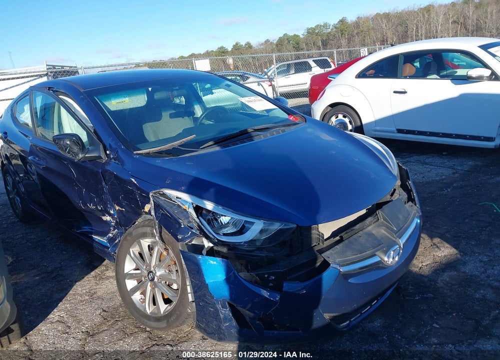2016 HYUNDAI ELANTRA SE VIN: 5NPDH4AEXGH729163