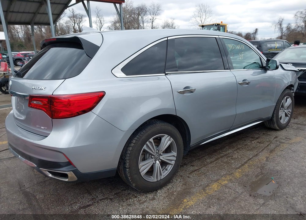 2020 ACURA MDX STANDARD VIN: 5J8YD4H38LL043535