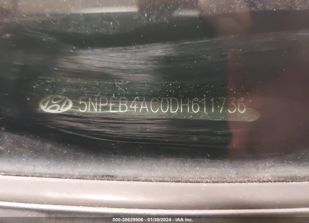 2013 HYUNDAI SONATA GLS VIN: 5NPEB4AC0DH611736