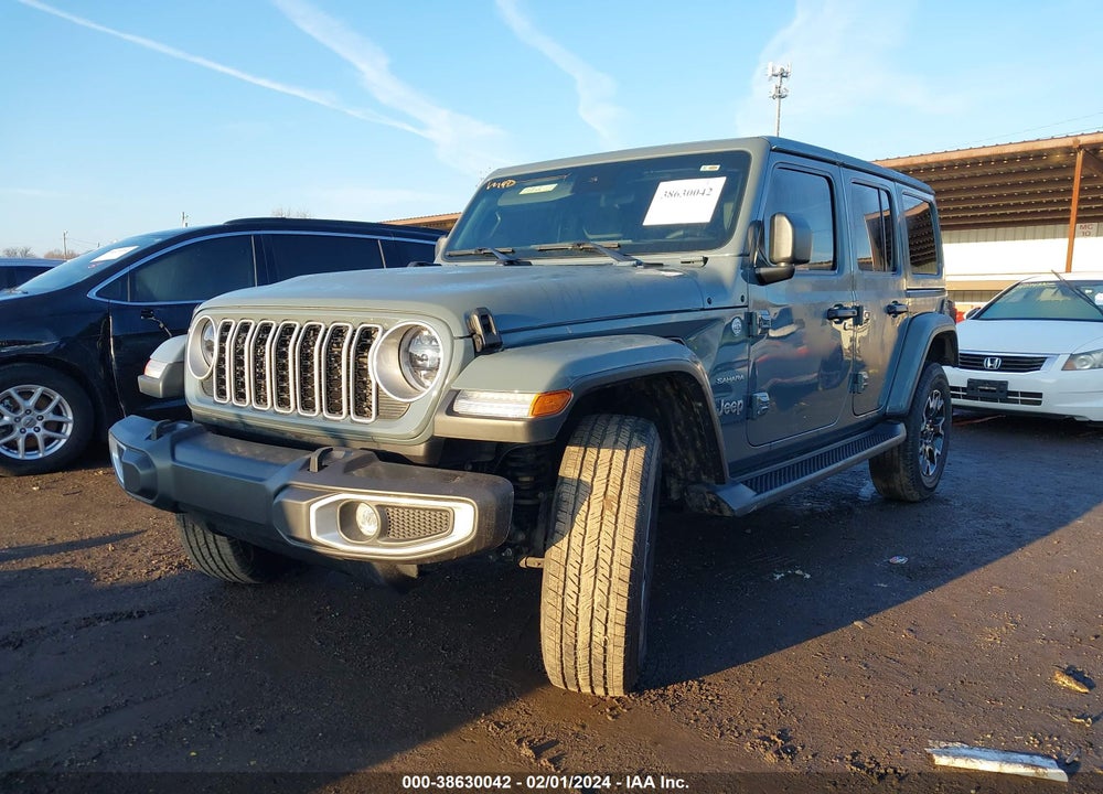 2024 JEEP WRANGLER 4-DOOR SAHARA 4X4 VIN: 1C4PJXENXRW173429