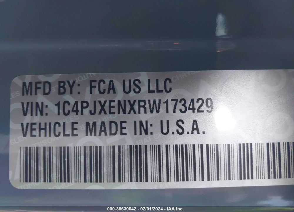 2024 JEEP WRANGLER 4-DOOR SAHARA 4X4 VIN: 1C4PJXENXRW173429
