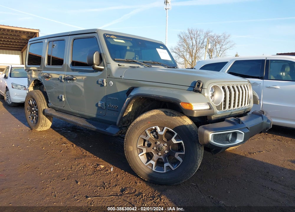 2024 JEEP WRANGLER 4-DOOR SAHARA 4X4 VIN: 1C4PJXENXRW173429