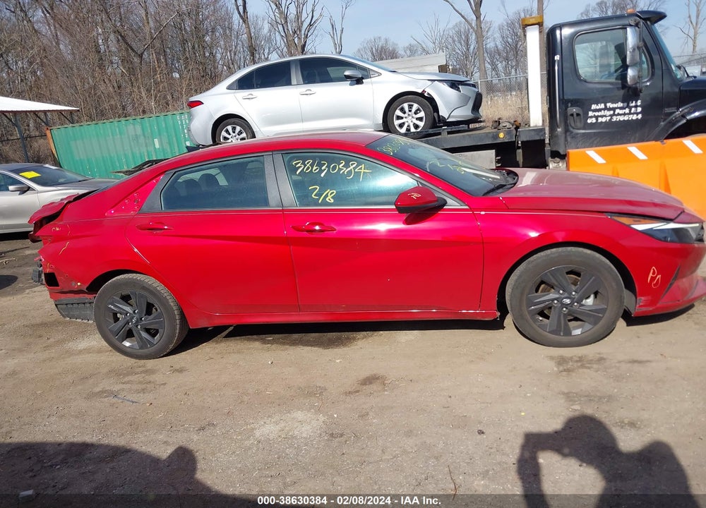 2022 HYUNDAI ELANTRA SEL VIN: 5NPLM4AG0NH086117