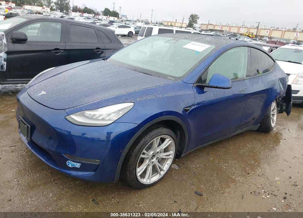 2020 TESLA MODEL Y LONG RANGE DUAL MOTOR ALL-WHEEL DRIVE VIN: 5YJYGDEE0LF031748
