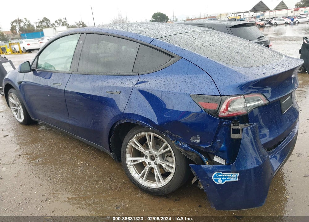 2020 TESLA MODEL Y LONG RANGE DUAL MOTOR ALL-WHEEL DRIVE VIN: 5YJYGDEE0LF031748