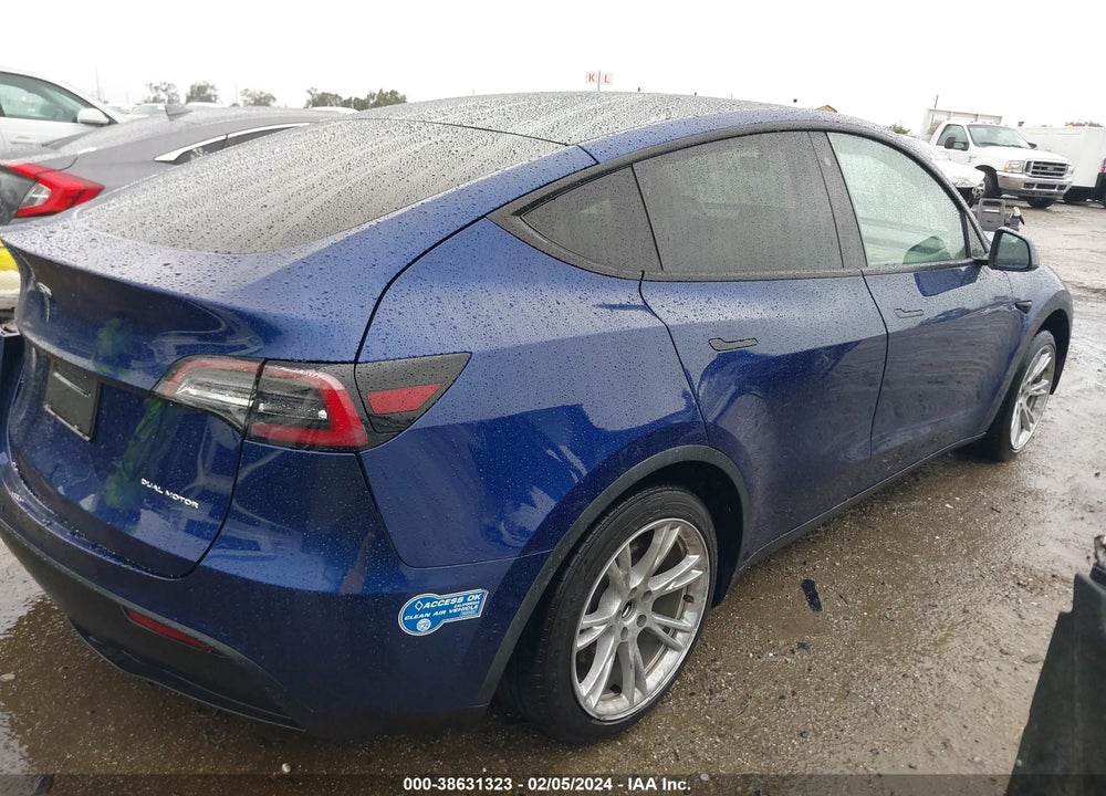 2020 TESLA MODEL Y LONG RANGE DUAL MOTOR ALL-WHEEL DRIVE VIN: 5YJYGDEE0LF031748