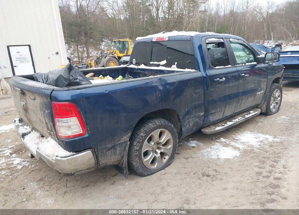 2020 RAM 1500 BIG HORN QUAD CAB 4X4 6'4 BOX VIN: 1C6SRFBT6LN224249