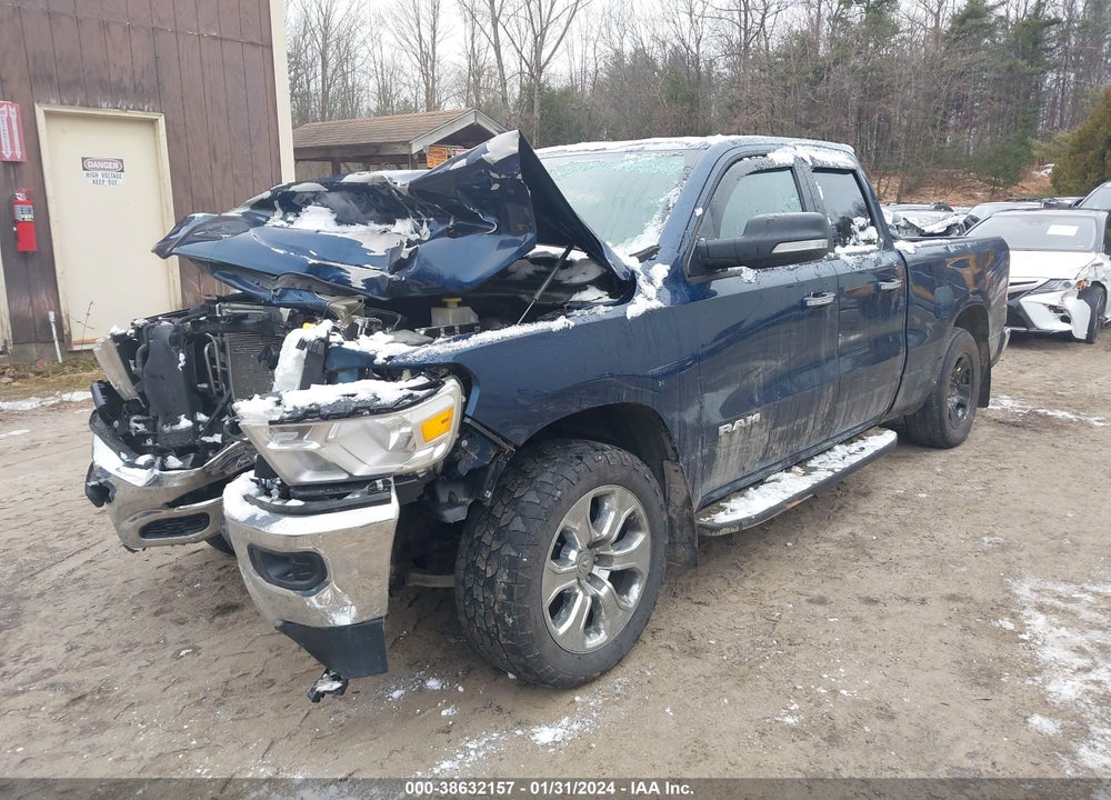2020 RAM 1500 BIG HORN QUAD CAB 4X4 6'4 BOX VIN: 1C6SRFBT6LN224249