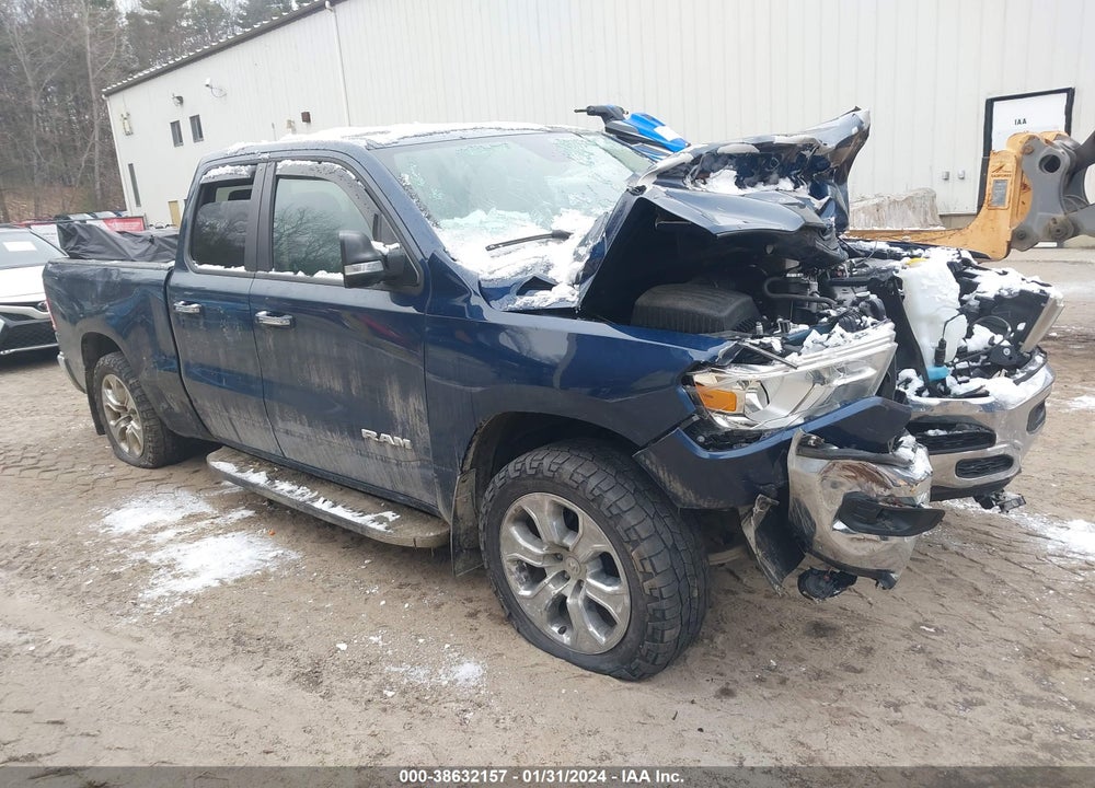2020 RAM 1500 BIG HORN QUAD CAB 4X4 6'4 BOX VIN: 1C6SRFBT6LN224249
