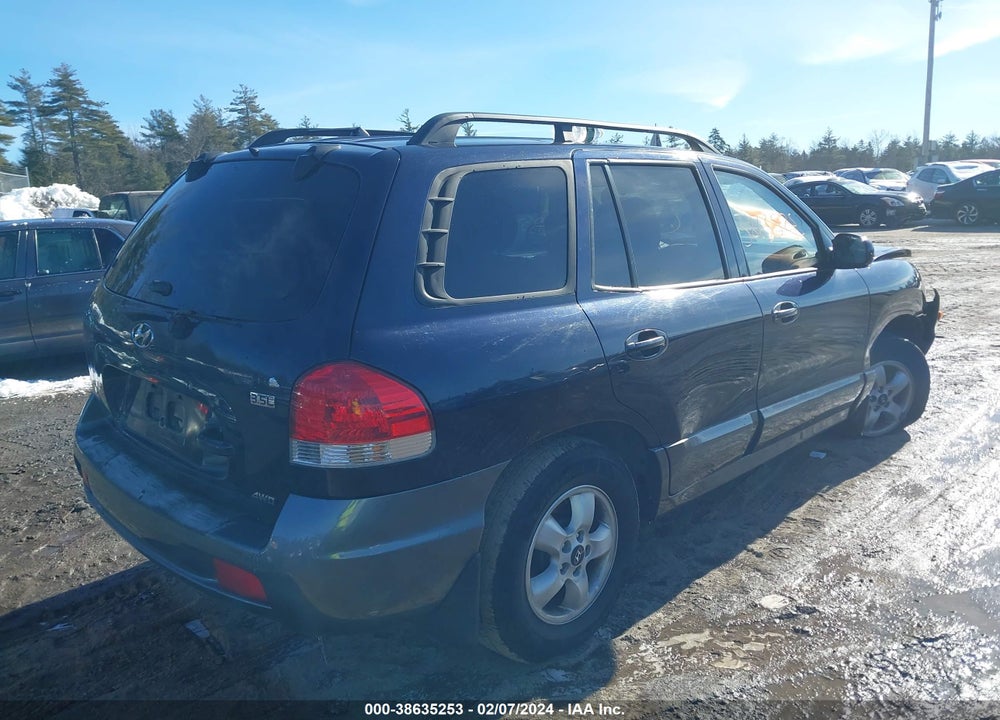 2005 HYUNDAI SANTA FE GLS/LX VIN: KM8SC73E35U000795