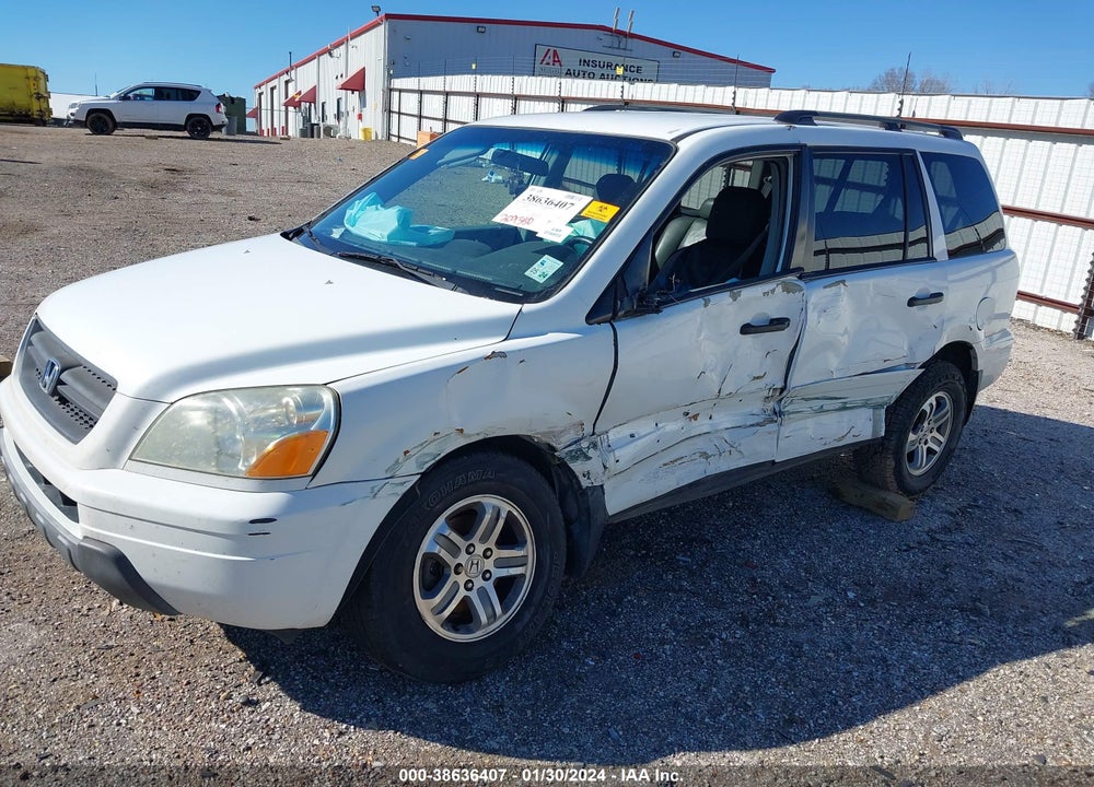2004 HONDA PILOT EX-L VIN: 5FNYF18624B010391