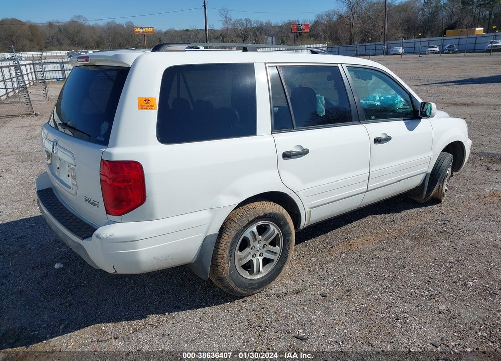 2004 HONDA PILOT EX-L VIN: 5FNYF18624B010391