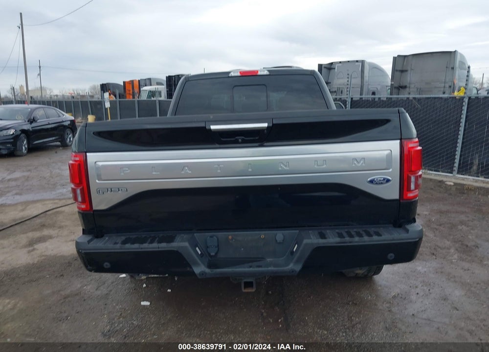 2016 FORD F-150 PLATINUM VIN: 1FTFW1EG2GFD30007